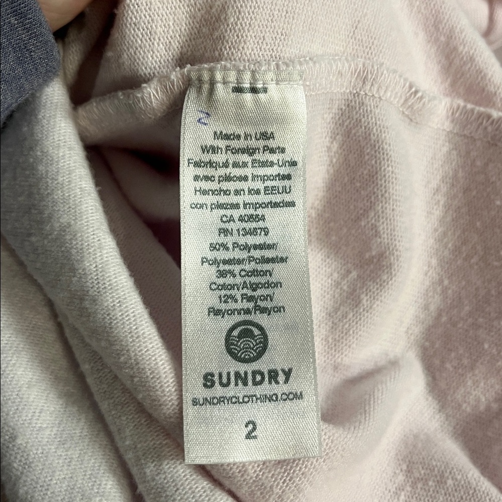 Sundry White and Pink‎ Tie-Dye Crew Neck Sweater Size M - Picture 4 of 6